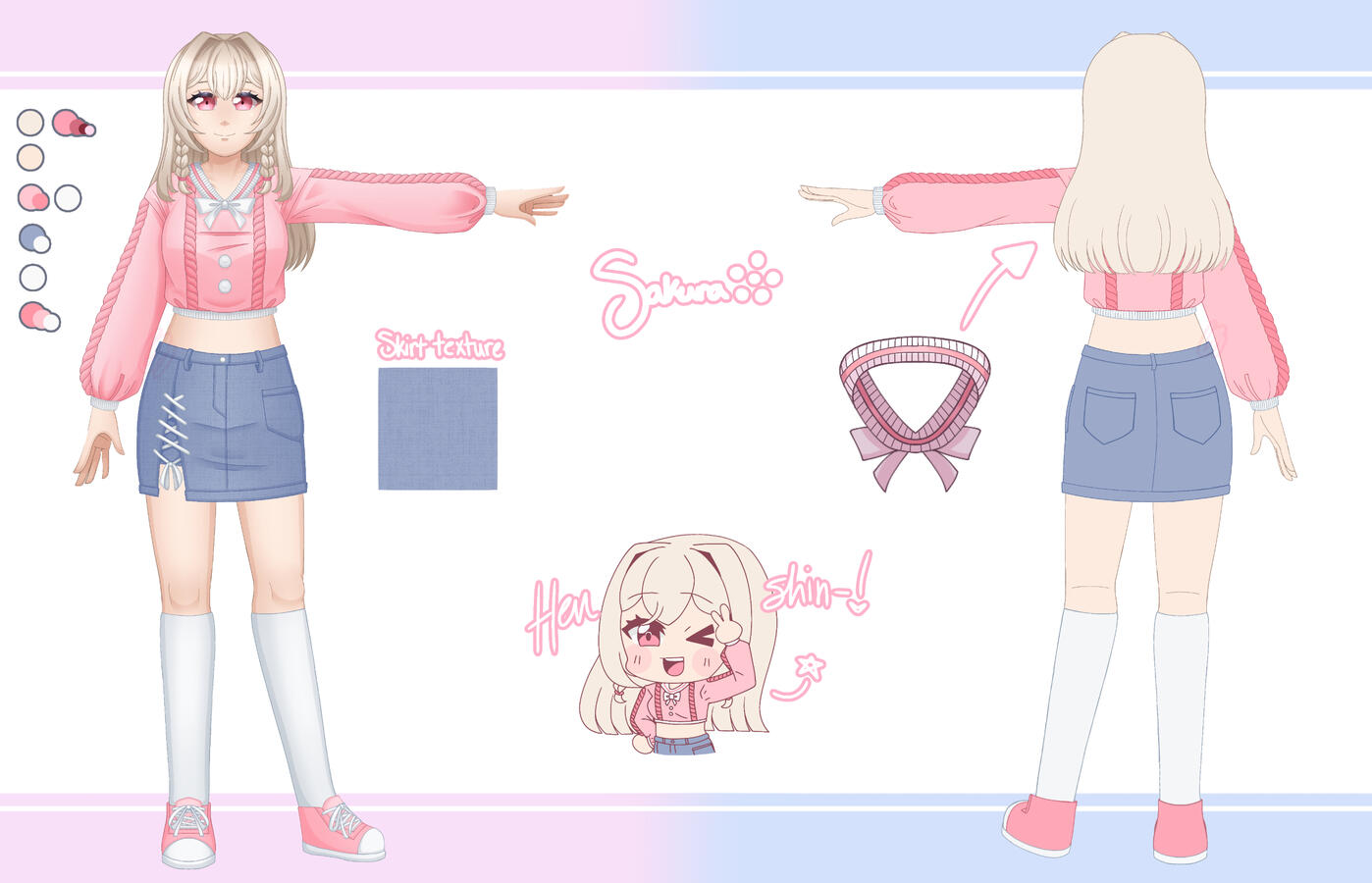 Hana Casual Design Sheet