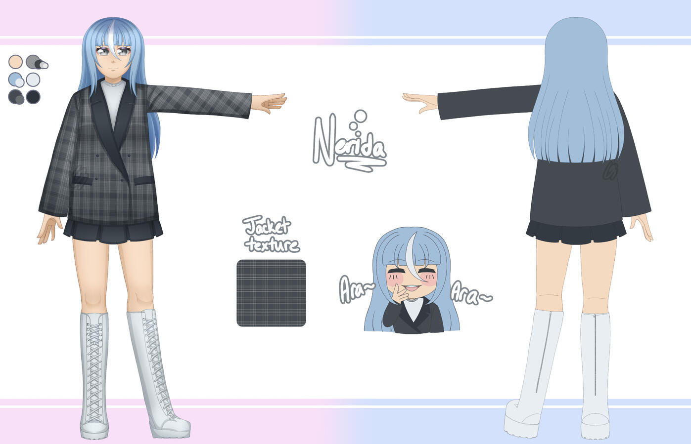 Shiori Casual Design Sheet by shiro